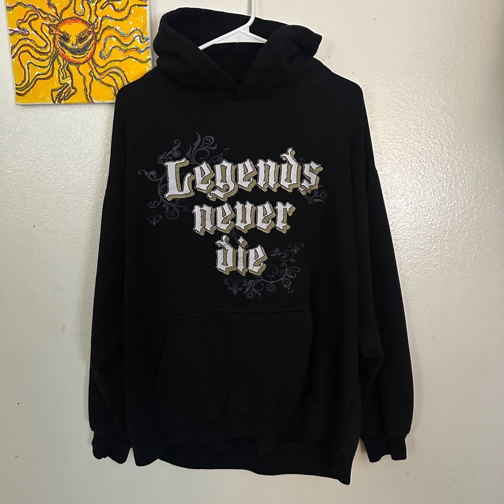 Legends Never Die Black Hoodie